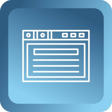 tarayıcı web simgesi basit tasarım