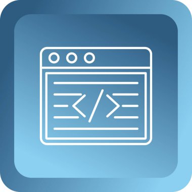 Web geliştirme simgesi, vektör tasarımı