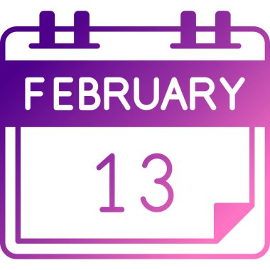 Takvim simgesi. Kabartma şekli mor arkaplandaki beyaz simgedir. yuvarlanmış kare takvim