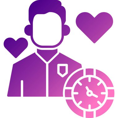 Kalp simgesi olan adam