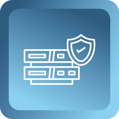 Internet güvenlik simgesi. vektör çizim