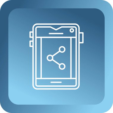 Akıllı telefon simgesinin vektör illüstrasyonu