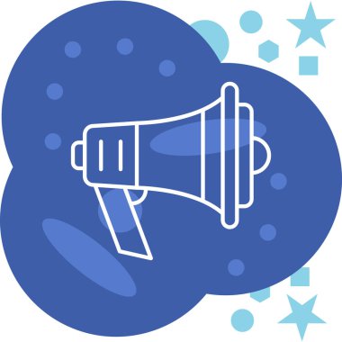 Megafon. Web simgesi basit tasarım