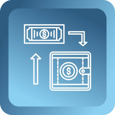 vektör para değişim simgesi