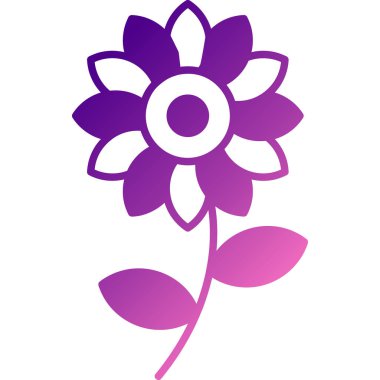 çiçek simgesi vektör illüstrasyonu