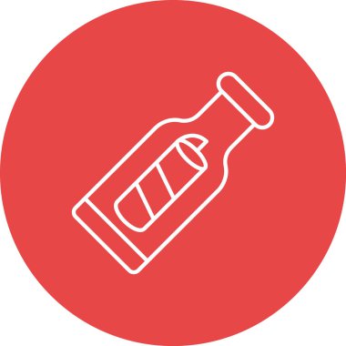 şişe simgesi vektör illüstrasyonu