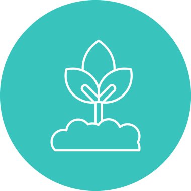 güzel bahçe vektör simgesi