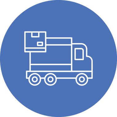 Kamyon. Web simgesi basit illüstrasyon