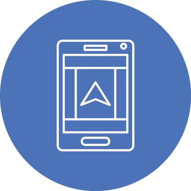 Vektör akıllı telefon simgesi illüstrasyonu