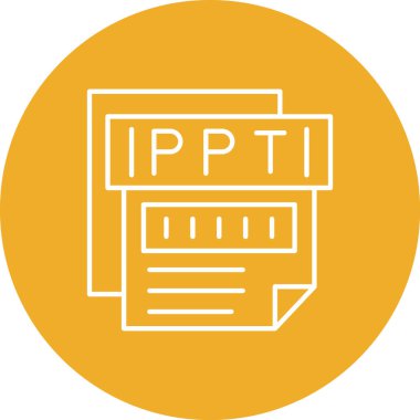 Dosya biçiminin vektör simgesi