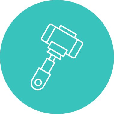 Çekiç ikonu vektör illüstrasyonu