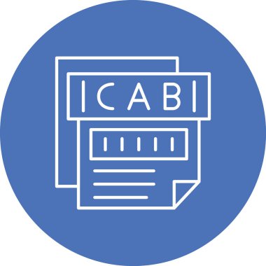 Dosya simgesinin vektör illüstrasyonu