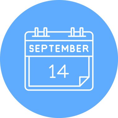 Takvim simgesinin vektör illüstrasyonu