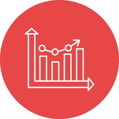 İş ve finans simgesinin vektör illüstrasyonu