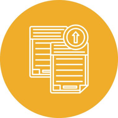 belge simgesi vektör illüstrasyonu