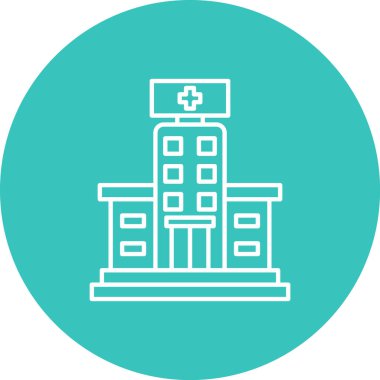 Hastane. Web simgesi basit tasarım