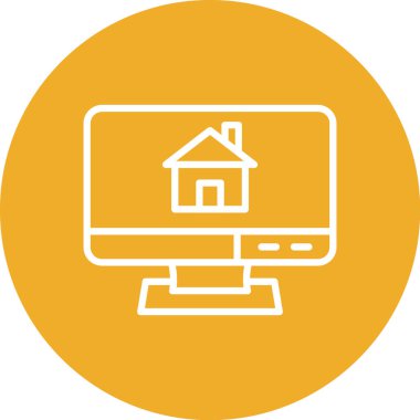 Ev simgesi vektör illüstrasyonu