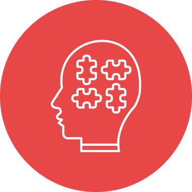 İnsan kafasının vektör çizimi