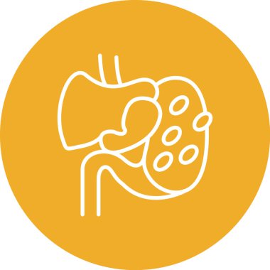 Karaciğer simgesinin vektör çizimi