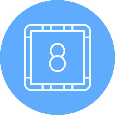 Bir tablet simgesinin vektör illüstrasyonu