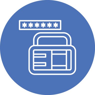 parola kartı vektör illüstrasyonu