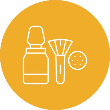 Güzellik ve moda simgelerinin vektör çizimi