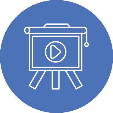 Bir kamera simgesinin vektör illüstrasyonu