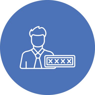 İnsan simgesinin vektör illüstrasyonu