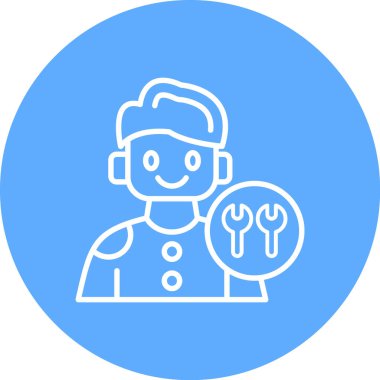 Doktor. Web simgesi basit tasarım