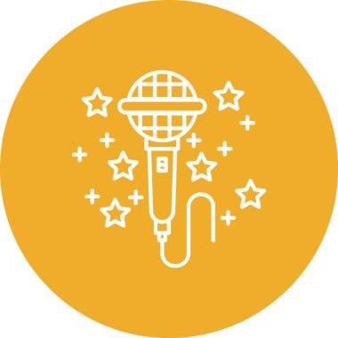 Uydu vektör satırı simgesi