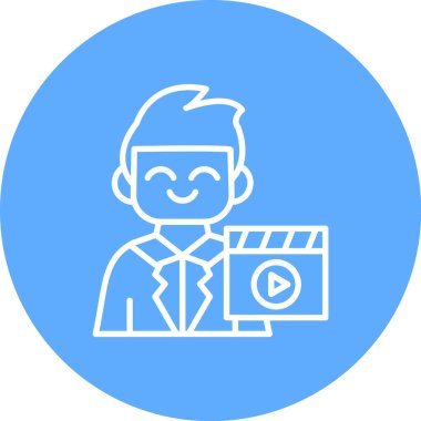 video kamera ikonu vektör illüstrasyon tasarımı