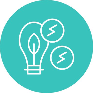 Bir ampulün vektör illüstrasyonu