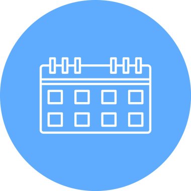 Takvim simgesi vektör illüstrasyonu