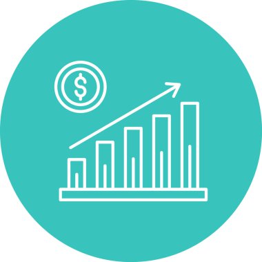 Büyüme simge vektör çizim