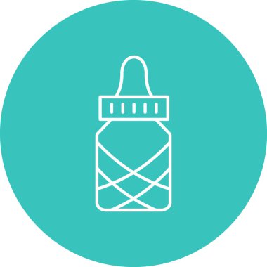 şişe içecek vektör simgesi modern basit tasarım illüstrasyonu