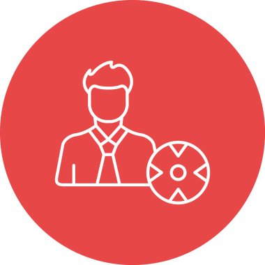 Bir adamın vektör illüstrasyonu