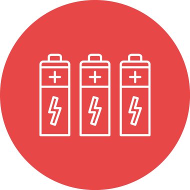 Modern pil simgesinin vektör çizimi