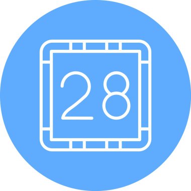 Takvim simgesi, vektör illüstrasyonu basit tasarım