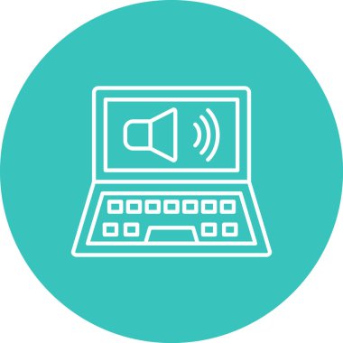 Müzik simgesinin vektör illüstrasyonu