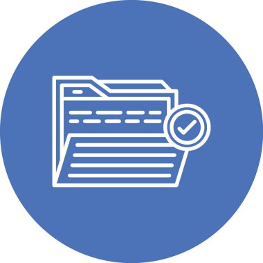 Belge simgesinin vektör illüstrasyonu