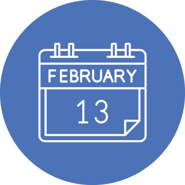 Takvim simgesinin vektör illüstrasyonu