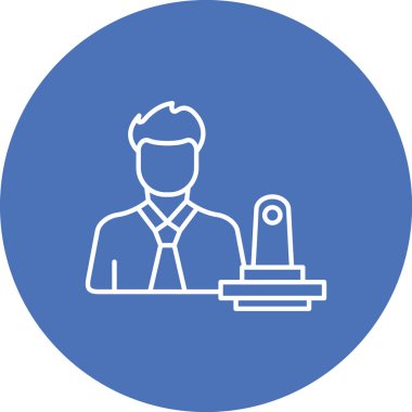 Dizüstü bilgisayarı olan bir adamın vektör çizimi