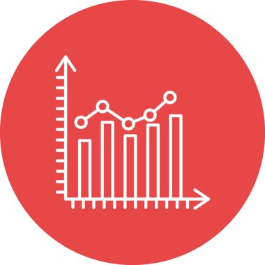 iş grafiği simgesi, vektör illüstrasyonu