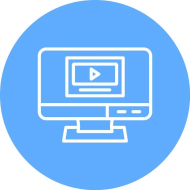 video simgesi vektör illüstrasyonu