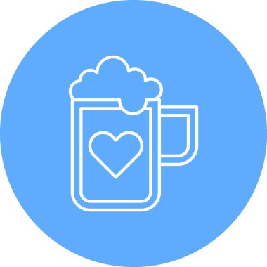 Kupa. Web simgesi basit illüstrasyon