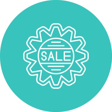 satış simgesi vektör illüstrasyonu