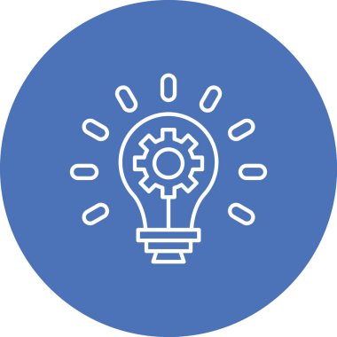 Ampul. Web simgesi basit illüstrasyon