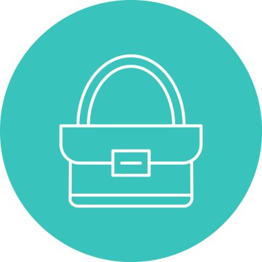 Çanta simgesinin vektör illüstrasyonu