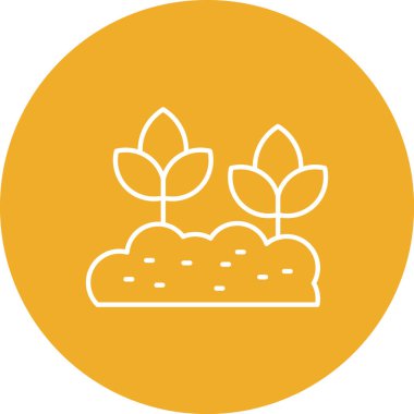 Bitki simgesinin vektör illüstrasyonu