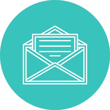 Zarf harf vektör simgesi